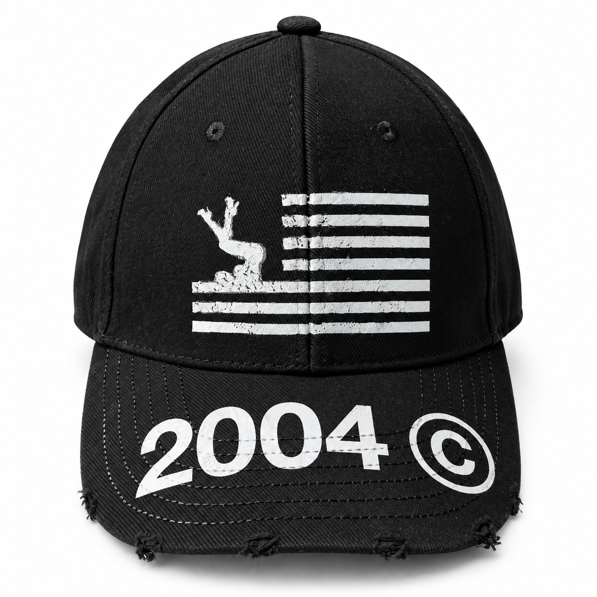 black wmn flag cap